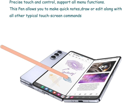 Galaxy Z Fold 5/6 S Pen Fold Edition for Samsung Galaxy Z Fold5 5G Slim S Pen Galaxy S Pen 5/6 Fold Edition Touch Stylus,EJ-PF946BBEGUS(Orange)...