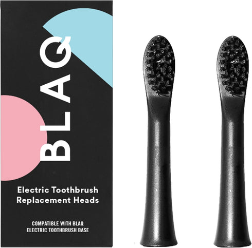 BLAQ Electric Toothbrush Replacement Heads - Sonic Toothbrush Heads Replacement - BLAQ Electric Toothbrush Refill - Optimal Plaque Control Toothbr...
