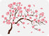 FINGERINSPIRE Cherry Blossom Tree Stencil 11.7x8.3 inch Flower Cherry Painting Stencils Plastic Reusable Tree Branches Cherry Floral Stencils Draw...