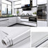 15.8"X78.7" Glossy Self-Adhesive Removable Wallpaper - White Vinyl Contact Paper for Countertops, Cabinets, Furniture...