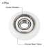 uxcell Ball Bearing Guide Pulley Roller Round Wheel 8x30x8.5mm Double Metal Shielded (GCr15) Chrome Steel Bearings 4pcs...