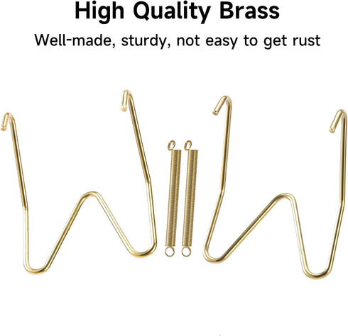 12 Piece Plate Hangers, 6/8/10 Inch Invisible Brass Wall Plate Hangers, Comes with 16 Piece Wall Hooks for Decorative Plates...