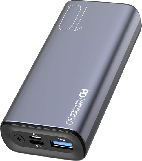 TOZO PB3 Portable Charger 10000mAh One of The Lightest and Slimmest Fast Power Bank 18W PD High-Speed Charging Battery Pack with USB-C Input/Outpu...
