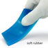 Heavy Duty Car Windshield Squeegee Rubber Shower Squeegee Water Blade Ice Scraper Rubber Squeegee Glass Wiper with Non-Slip Handle for Bathroom Cl...