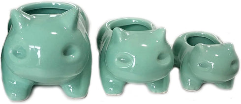 3 Pack Succulent Plant Pots, Ceramic Planters Mini Cute Animal Planters for Potted Plants Cactus Flowers Home Decor Crafts Gifts...