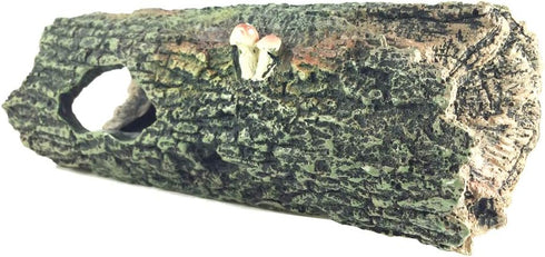 Reptile Hideout Resin Aquarium Decorations Hollow Log for Small Lizard, Frogs,Gecko (7.8" L x 2.7 "W x 2.5" H)...