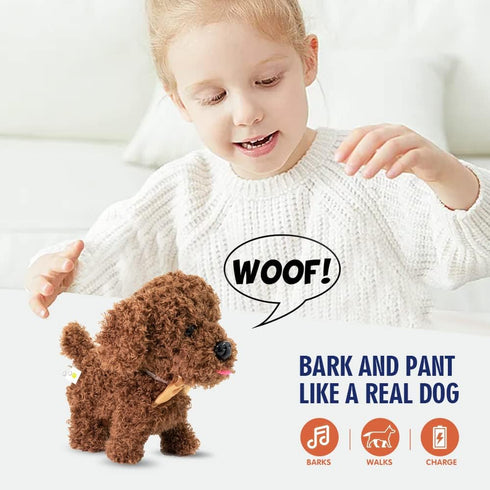 WEofferwhatYOUwant Plush Electronic Labradoodle Dog - Adorable Goldendoodle Teddy Bear Puppy- Walks, Barks, and Cuddles. Ages 18+ months...