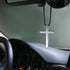 Cross Hanging Ornaments for Car Rear View Mirror, Cross Metal Car Charm, Pendant Decoration for Car, Truck, Home Decor (Sliver)...