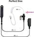 MIRKIT Earpiece Headset, Covert Acoustic Tube Radio Earpiece with Mic for Two Way Radios with Reinforced Cable, Compatible with: Baofeng UV-9R Plu...