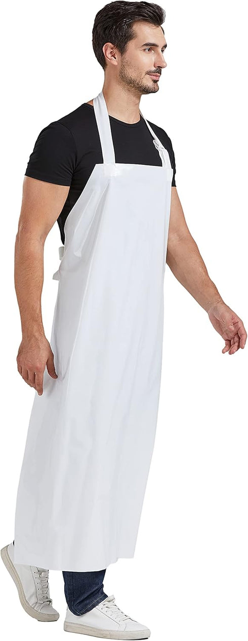 Nanxson TPU Waterproof Apron Lightweight Industrial Work Apron with Adjustable Buckle Butcher Aprons for Dishwashing CF3148...