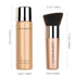 AirBrush Foundation Spray, Silky Mist Foundation Spray Makeup Set with Brush, Full Coverage Foundation for Smooth Radiant Finish, Formula Breathab...