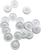 20PCS 30mm White Buttons Large Resin Buttons SORTUMOLA for DIY Sewing Tailor Crafts Coats Clothes PT1225...