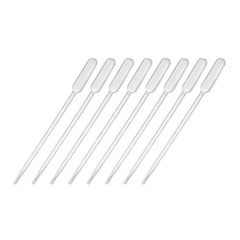 uxcell 30 Pcs Plastic Disposable Pipettes 0.5ml, Clear Transfer Pipettes, 112mm Length, Liquid Dropper for Lab...
