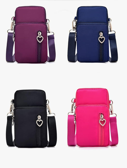 Mobile Phone Purses Bag,Waterproof Crossbody Phone Wallet Case, Cellphone Crossbody with Shoulder Strap,Outdoor Sweat-Proof Running Armbag,Crossbo...