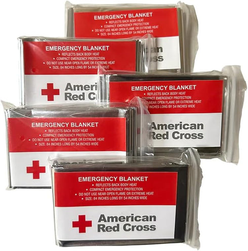 Officially Licensed Product Emergency Reflective Blankets, 5 Pack, Body Warmer Survival Blanket, 52” W x 84” L...