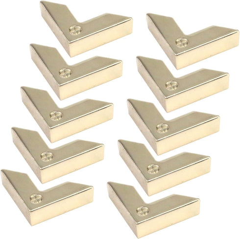 Pastlla 10pcs Metal Purse Corner Bags Handbags Clip Edges Bag Corner Clip Corner Decorative Protector Cover Bag Hardware Accessories Style A...