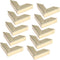 Pastlla 10pcs Metal Purse Corner Bags Handbags Clip Edges Bag Corner Clip Corner Decorative Protector Cover Bag Hardware Accessories Style A...