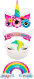 Juvale Unicorn Door Hanger - 2-Pack Welcome Sign for Princess Unicorn Themed Party Decoration, Easy DIY Assembly, Girls Birthday Party Supplies...