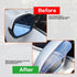2 Packs Car Side Mirror Rain Visor,Car Rear View Side Mirror Rain Eyebrow,Universal Car Rear View Mirror Rain Cover,Carbon Fiber Eyebrow Side Mirr...