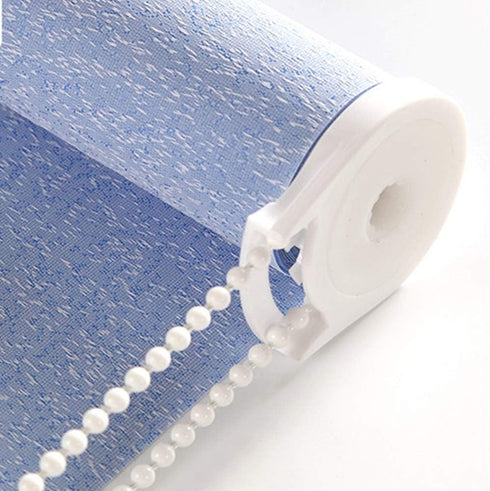 FQTANJU 10 Yards Roller and Roman Shade Blind Beaded Chain Cord?White Plastic Roller Blind Beaded Chain Repair?Roller Curtain Bead Rope,Blind Bead...