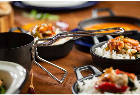 Tablecraft 11069 Tadka Pan, 10-inch Length, 10 oz Capacity, Non-Stick Coated Metal...