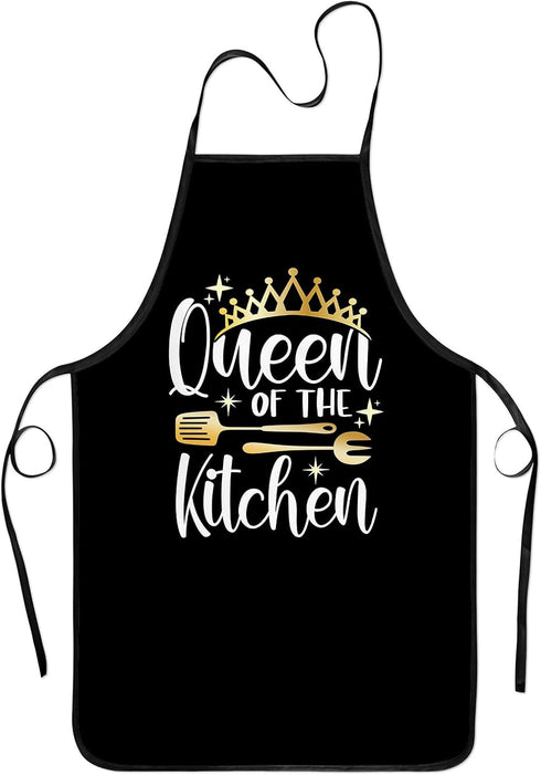 Grilling Aprons for Women Men,Bbq Baking Apron for Men Women,King and Queen Aprons, Funny Aprons for Couple...