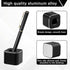 2 Pieces Metal Pen Stand Square Pen Holder Base Aluminum Student Desk Organizer Single Pen Holder for Desk Desktop Toothbrush Stand Holder Pen Dis...