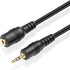 TNP 2.5mm Extension Cable (3 Feet) - Male to Female Adapter Extender Stereo Audio Sub Mini Subminiature Jack Adapter Wire Cord Plug Connector for ...
