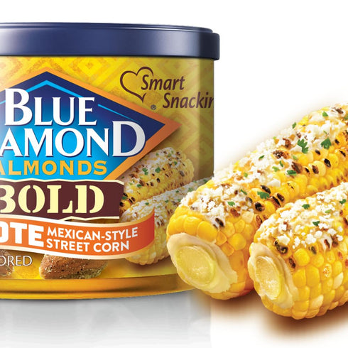 Blue Diamond Almonds, BOLD Elote Mexican Street Corn Flavored Snack Nuts, 6 Ounce Can...