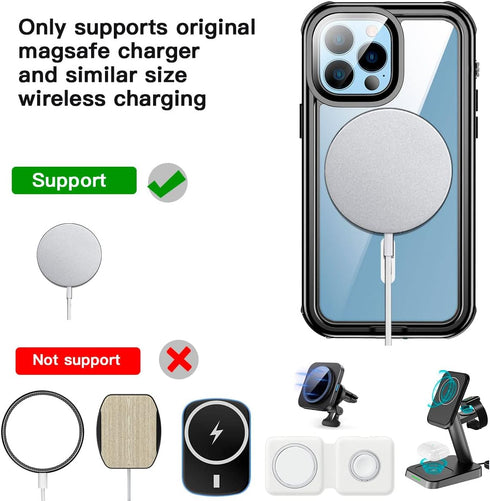 AICase Waterproof Case for iPhone 13 Pro max(6.7") with MagSafe Support Snowproof,Dustproof and Shockproof, IP68 Certified Full Body Protection Fu...