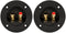Goldwood Sound Speaker Box Terminal Cups 2 Round Power Speaker Terminal Plates Black (RGT-5050-2)...