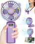 Hand Held Fan,Mini Portable Fan Rechargeable,USB Small Desk Battery Tiny Necklace Cute Cordless Lanyard Hanging Neck Fan,Personal Fan Handheld,5 S...