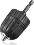 Mesee 0.8-10mm Keyless Drill Chuck Adapter 3/8-24UNF Mount Thread Impact Chuck Converter, Quick Release Conversion Tool with 1/4 Inch Hex Shank...