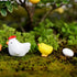 Miniature Retro Wooden Chicken Coop Mini Family Chicken,Hen,Chick,Egg,Chicken Nest Ornament Micro Landscape Fairy Garden Decor...