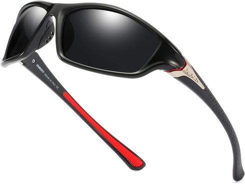 DUBERY Mens Sports Polarized Sunglasses 100% UV Protection Driving Cycling Fishing Shades D120...