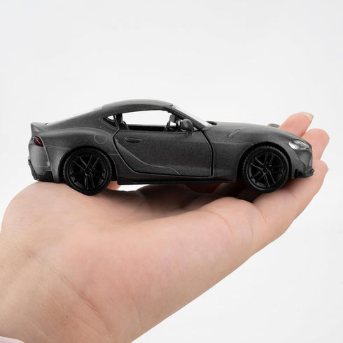 1/36 Toyota Supra Alloy Model Car with Pull Back Function Toy Car for Collecting and Decorating Model Toys, Car Gifts for Boys and Girls (Grey)...