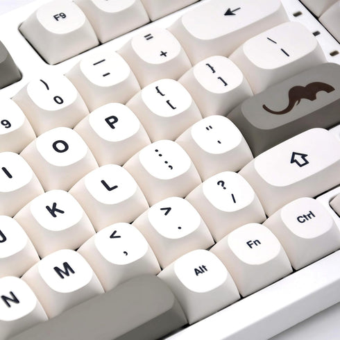 Keycaps,120 Key PBT Keycaps, MA Height Cross Shaft keycaps, Suitable for 61/64/68/84/87/98/104 Key Mechanical Keyboards (Only Sell Keycaps) (Grey)...