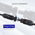 Renogy Solar Connectors Parallel Adapter Cable MMF+FFM, Upgrade-1 Pair Y Branch, Black...