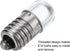 MECCANIXITY 12V/0.04A E10 Mini LED Light Bulbs, 10Pcs Miniature Screw Bulbs Flashlight Bulbs for Scientific Experiment Lighting DIY Accessories, C...