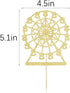 Golden Paper Ferris Wheel Cake BirthdaParty Decoration Celebrations for Boys and Girls...