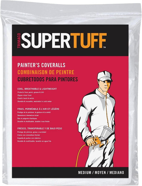 Trimaco SuperTuff Polypropylene Coverall, Medium...