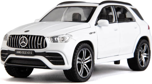 Benz GLE63S AMG Model Car 1/32 Alloy Diecast Pull Back Toy Car with Light and Sound Model Vehicle for Boys Girls Gift(White)...