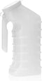 Dealmed Male Urinal with Attached Cover – Portable Urinals for Men with Translucent Receptacle, Shields Odors and Avoids Spills, 1 Ounce Increment...