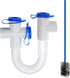 1Pack 3/4" Standard Condensate Trap with 16" Cleaning Brush PVC Transparent U Trap for HVAC Systems, Air Conditioner, Effectively Drains Condensat...