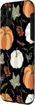 iPhone 11 Pro Max Autumn falling leaves and pumpkin spice harvest happy fall Case...