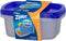 Ziploc Large Rectangle 9 Cup Containers with Lids, 2 Count...