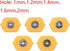 T Tulead High Pressure Washer Nozzle Yellow Power Washer Spray Nozzle Tips 15 Degree,1mm,1.2mm,1.4mm,1.6mm,2mm...