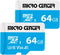 Micro Center 64GB microSDXC Card 2 Pack, Nintendo-Switch Compatible Micro SD Card, UHS-I C10 U3 V30 4K UHD Video A1 R/W Speed up to 95/30 MB/s Fla...