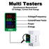 AC Digital Energy Meter,AC 80-270V 100A Ampermeter Voltmeter Ammeter Voltage Tester Amps Watt Kwh Frequency Power Factor Meter Multimeter (Built-i...
