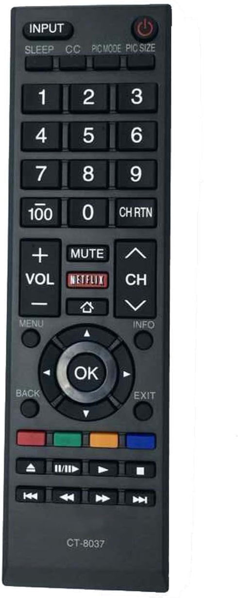 New Remote Control CT-8037 CT 8037 for Toshiba LED Smart HDTV Remote Control 40L3400 40L3400U 40L3400UC 50L3400 50L3400U 50L3400UC 58L5400 58L5400...